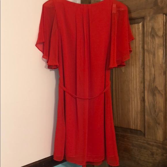 SOLD Love 21 Forever 21 Ruffle Hot Red Dress - Picture 6 of 8